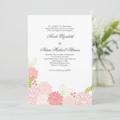 Uitnodiging tot lente-bloesems huwelijk (Staand voorkant)