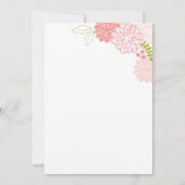 Uitnodiging tot lente-bloesems huwelijk (Achterkant)