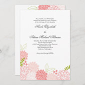 Uitnodiging tot lente-bloesems huwelijk (Voorkant / Achterkant)