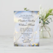 Uitnodiging tot lente-bloesems huwelijk (Staand voorkant)