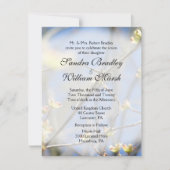 Uitnodiging tot lente-bloesems huwelijk (Voorkant)