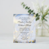 Uitnodiging tot lente-bloesems huwelijk (Staand voorkant)