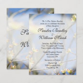 Uitnodiging tot lente-bloesems huwelijk (Voorkant / Achterkant)