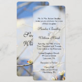 Uitnodiging tot lente-bloesems huwelijk (Voorkant / Achterkant)