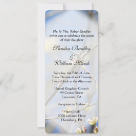 Uitnodiging tot lente-bloesems huwelijk