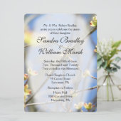 Uitnodiging tot lente-bloesems huwelijk (Staand voorkant)