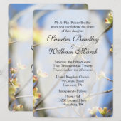 Uitnodiging tot lente-bloesems huwelijk (Voorkant / Achterkant)