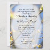 Uitnodiging tot lente-bloesems huwelijk (Voorkant)