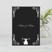 Uitnodiging tot lesbiennes - Bride en Bride (Staand voorkant)