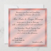 Uitnodiging tot lesbische bruiloft (Achterkant)