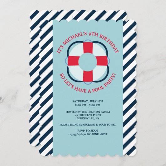 Uitnodiging tot levensonderhoud (Voorkant / Achterkant)