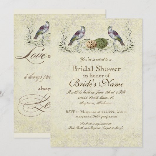 Uitnodiging tot liefde - Vrijgezellenfeest (Voorkant / Achterkant)