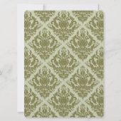 Uitnodiging tot lijst en demask Wedding (Achterkant)