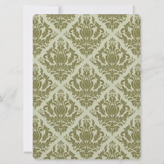 Uitnodiging tot lijst en demask Wedding (Achterkant)