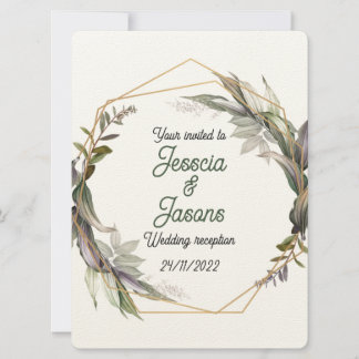 Uitnodiging tot lijst en demask Wedding