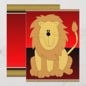Uitnodiging tot Lion (Voorkant / Achterkant)