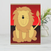 Uitnodiging tot Lion (Staand voorkant)