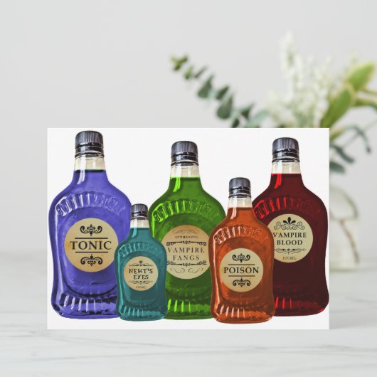 Uitnodiging tot magische injectie Tonic Vampire Bl (Staand voorkant)