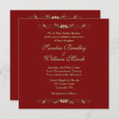 Uitnodiging tot Marcella Wedding (Voorkant / Achterkant)