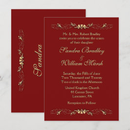 Uitnodiging tot Marcella Wedding