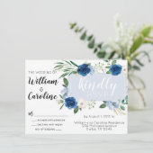 Uitnodiging tot marineverbindering via Blue Floral (Staand voorkant)