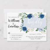 Uitnodiging tot marineverbindering via Blue Floral (Voorkant)