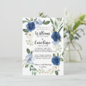 Uitnodiging tot marineverbindering via Blue Floral (Staand voorkant)