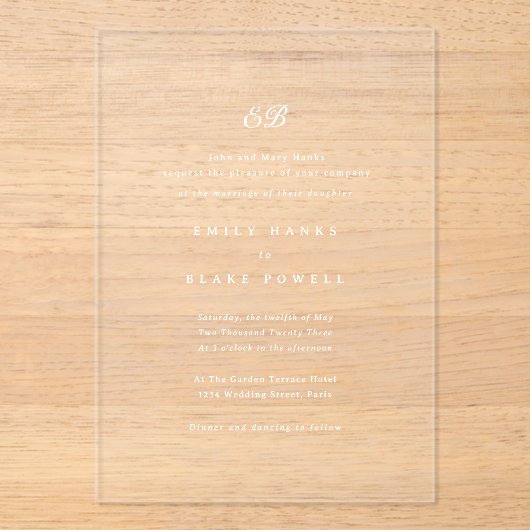 Uitnodiging tot Marseille Wedding (Voorkant)