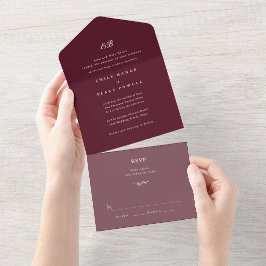 Uitnodiging tot Marseille Wedding (Afscheurbaar)