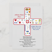 Uitnodiging tot medisch Afstuderen (Voorkant / Achterkant)