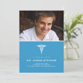 Uitnodiging tot medisch Afstuderen van Caduceus (Staand voorkant)