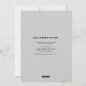 Uitnodiging tot medisch Afstuderen van Caduceus (Achterkant)