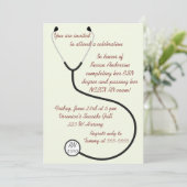 Uitnodiging tot medisch of verpleegkundig Afstuder (Staand voorkant)