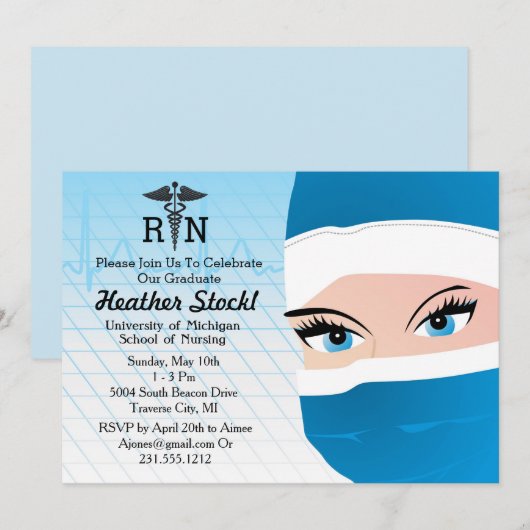 Uitnodiging tot medische faculteit voor verpleegku (Voorkant / Achterkant)