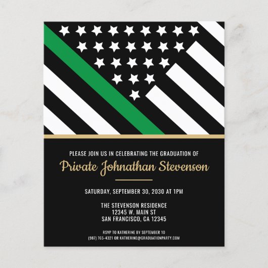 Uitnodiging tot militair Afstuderen van het Begrot (Voorkant)