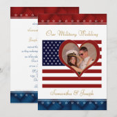 Uitnodiging tot militair huwelijk - Fotovliegerhar (Voorkant / Achterkant)