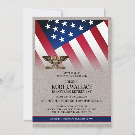 Uitnodiging tot militair oponthoud van de goudadel (Voorkant)