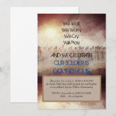 Uitnodiging tot militair Welkomstwoord (Voorkant / Achterkant)