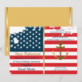 Uitnodiging tot militaire rustpartij voor zeemacht (Voorkant / Achterkant)