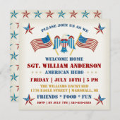 Uitnodiging tot militaire startende thuispartij (Voorkant / Achterkant)