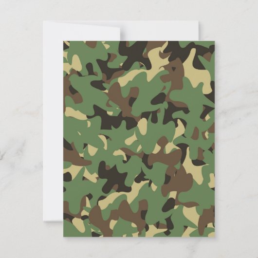 Uitnodiging tot militaire uitnodiging van de solda (Achterkant)