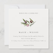 Uitnodiging tot minimale olievlek van de olijftak (Voorkant)