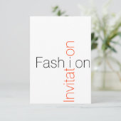 Uitnodiging tot mode (Staand voorkant)