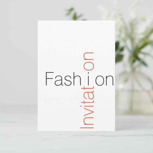 Uitnodiging tot mode (Staand voorkant)