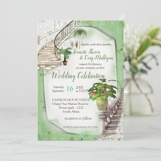 Uitnodiging tot Mode ontwerper (Staand voorkant)