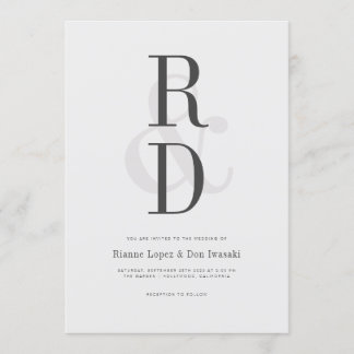 Uitnodiging tot moderne aankondiging van huwelijk