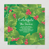 Uitnodiging tot moderne Holly Lijst (Voorkant / Achterkant)