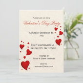 Uitnodiging tot moderne Valentijnsdag (Staand voorkant)