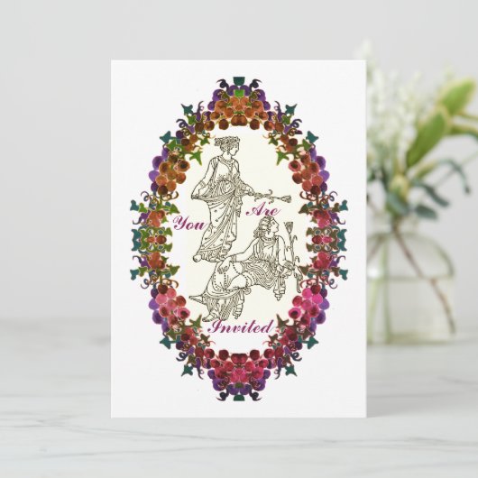 Uitnodiging tot Modes in Griekenland (Staand voorkant)