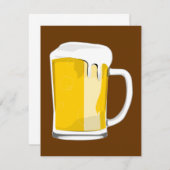 Uitnodiging tot mok van bier (Voorkant / Achterkant)